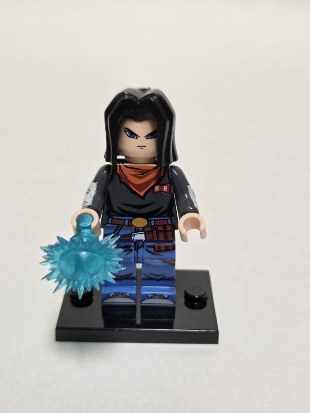 Dragon ball Z Android 17 Minifigure Custom lego compatible